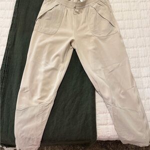 Lululemon Athletica Cream Track Pants